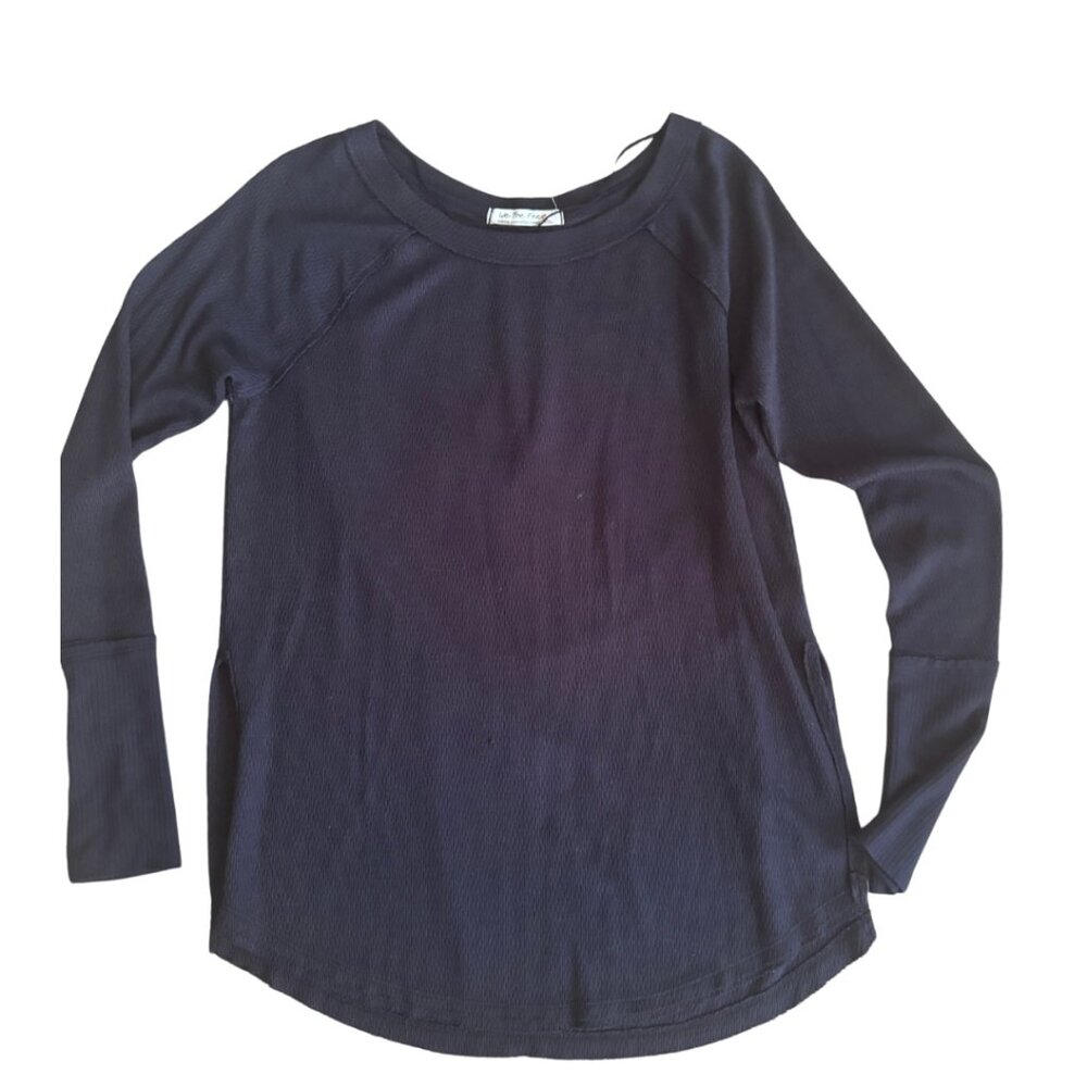 We the Free black thermal long sleeve crewneck - Medium